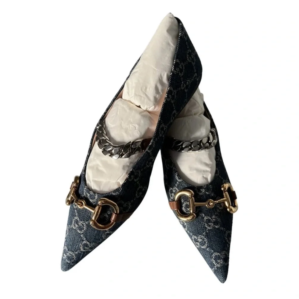 NIB GORGEOUS GUCCI HORSEBIT BALLET FLATS❤️ - Picture 2 of 7